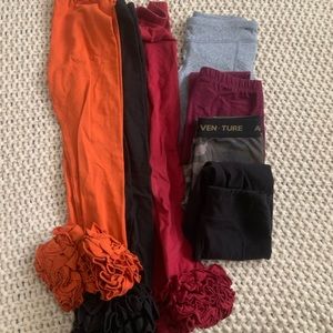 Ruffles pants and leggings